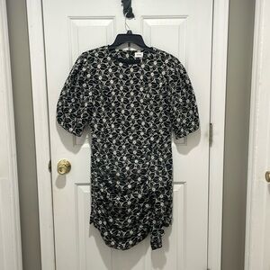 Embroidery Mini Dress